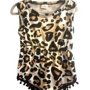 Leopard Print Baby Romper